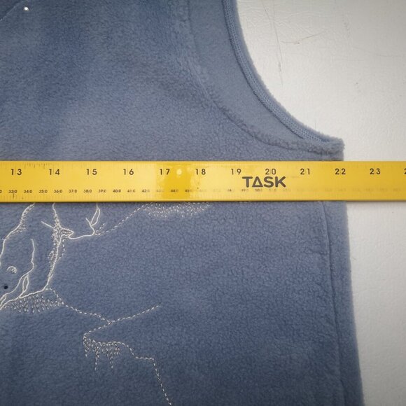 Northern Reflections Ladies Size Large Light Blue Fleece Full Zip Vest - Picture 10 of 11